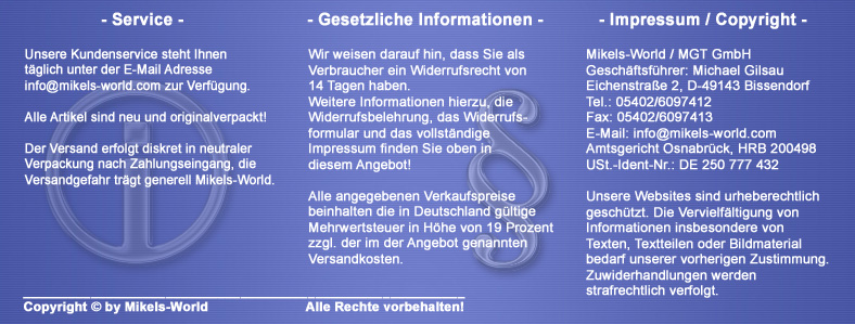 Service - Gesetzliche Informationen - Impressum